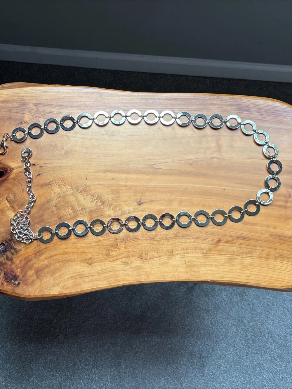 Gold Linked Circle Chain Waist Belt - Women's Accessory